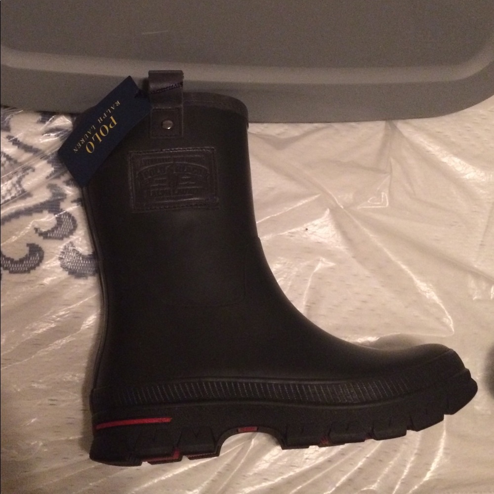 Ralph Lauren black water proof boots